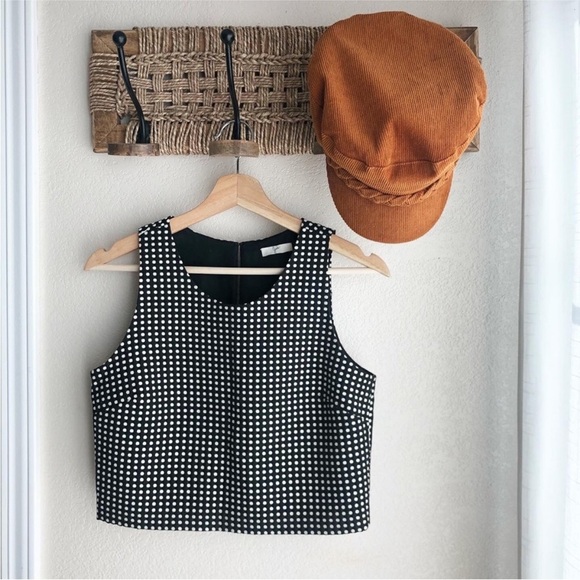 Joie Polka Dot Crop Top - Picture 1 of 4